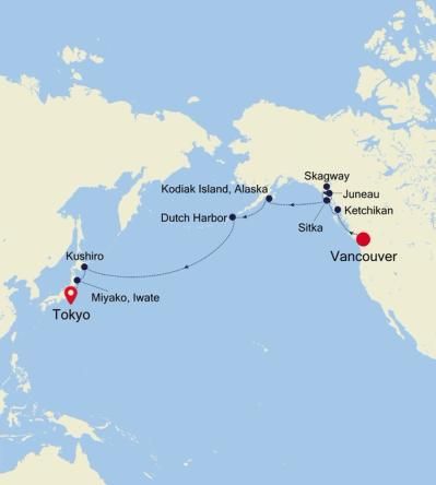 Transoceanic Cruise Itinerary Map